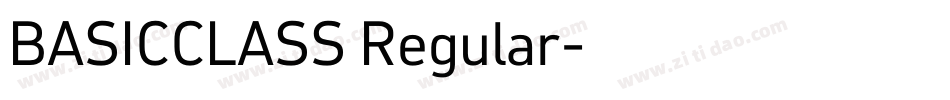 BASICCLASS Regular字体转换